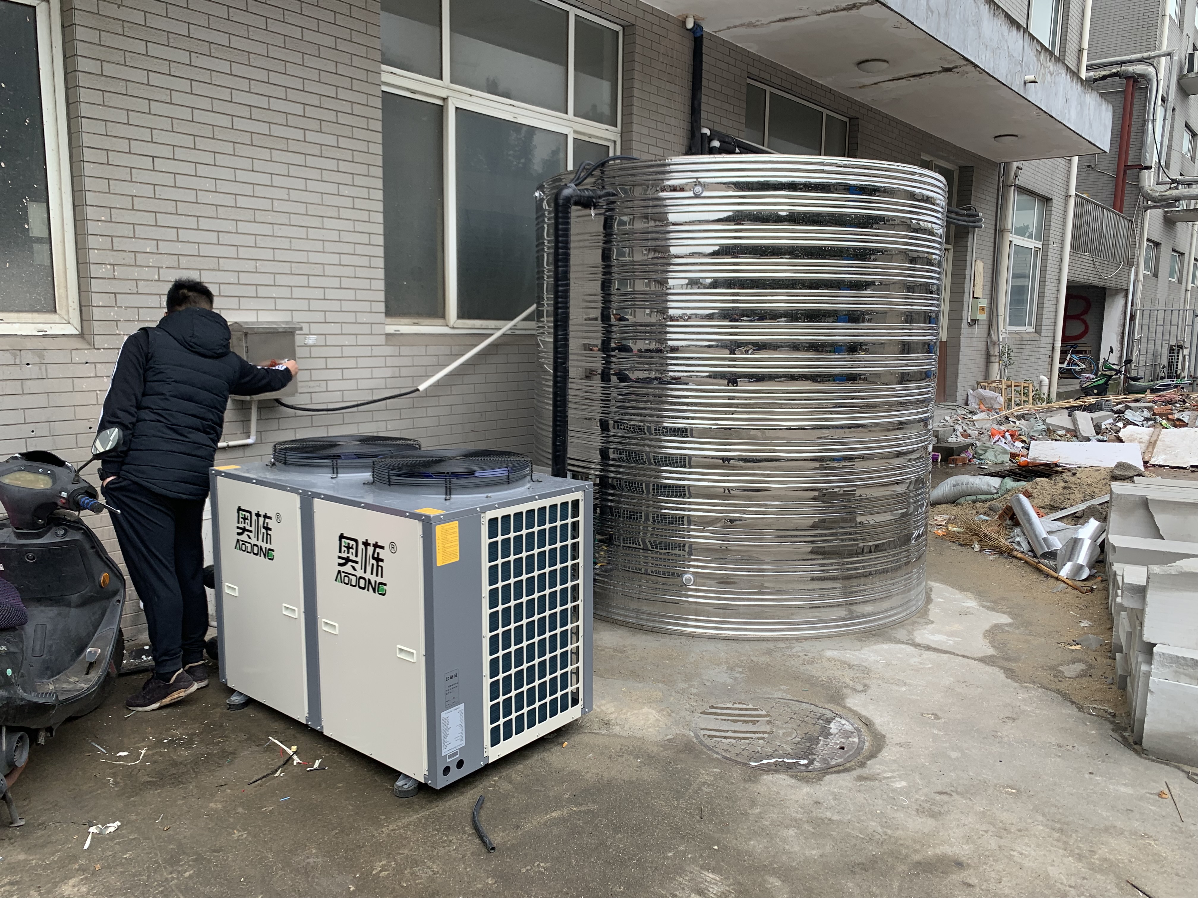 常州电子厂空气能热水系统